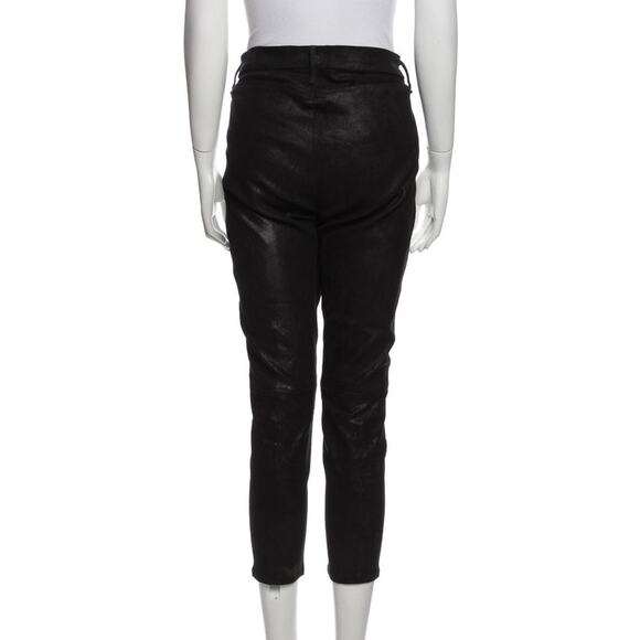 $850 rag & bone Black Lamb Leather Pants - 27 - Picture 3 of 7
